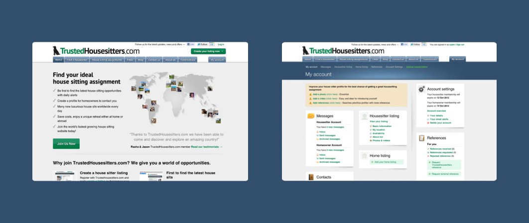 TrustedHousesitters challenge